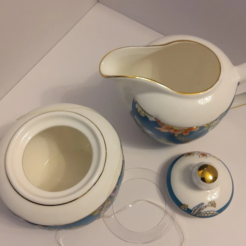 Park Chateau Sugar Bowl W/ Lid & Creamer Set, NWOT